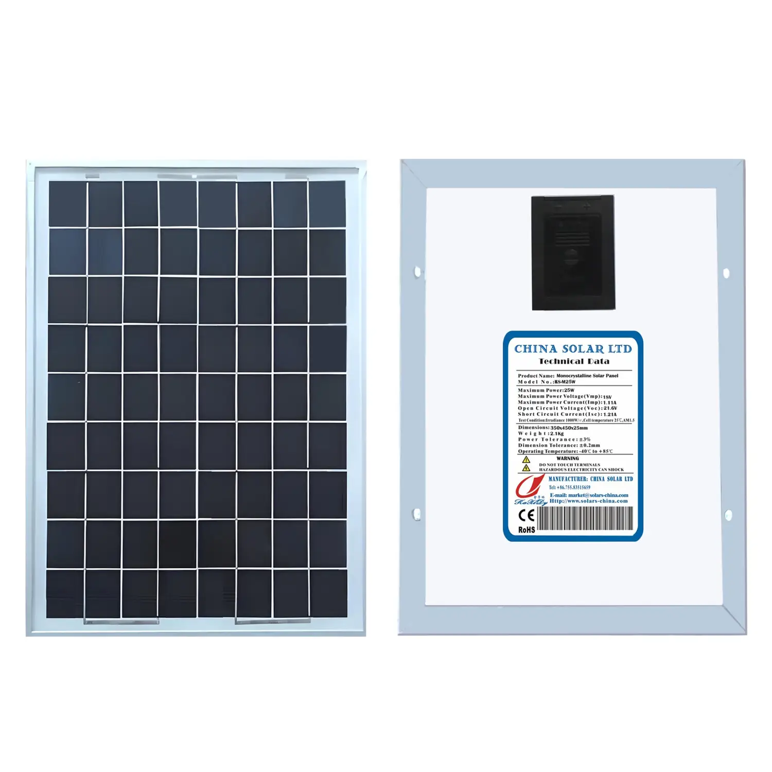20W Módulo Solar Fotovoltaico