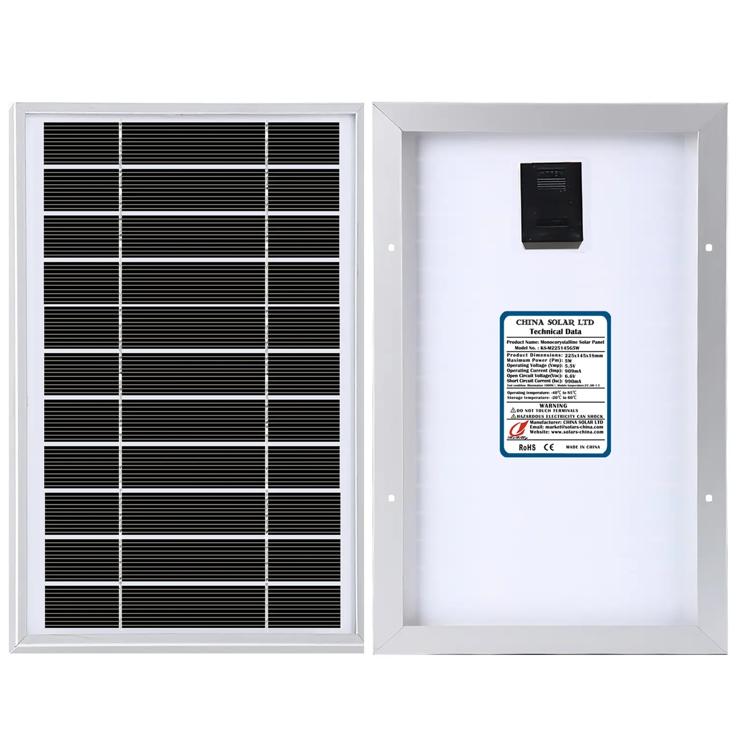 Painéis Solares Fotovoltaico 5W