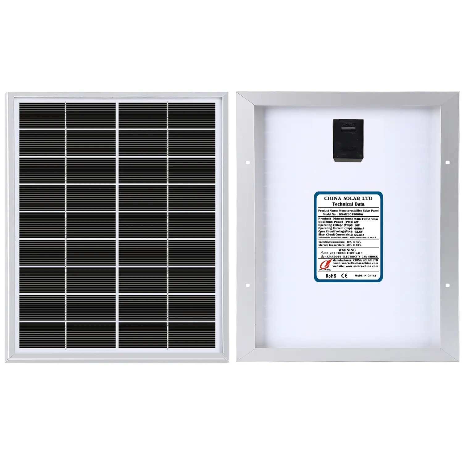 Módulo Solar Monocristalino 6W