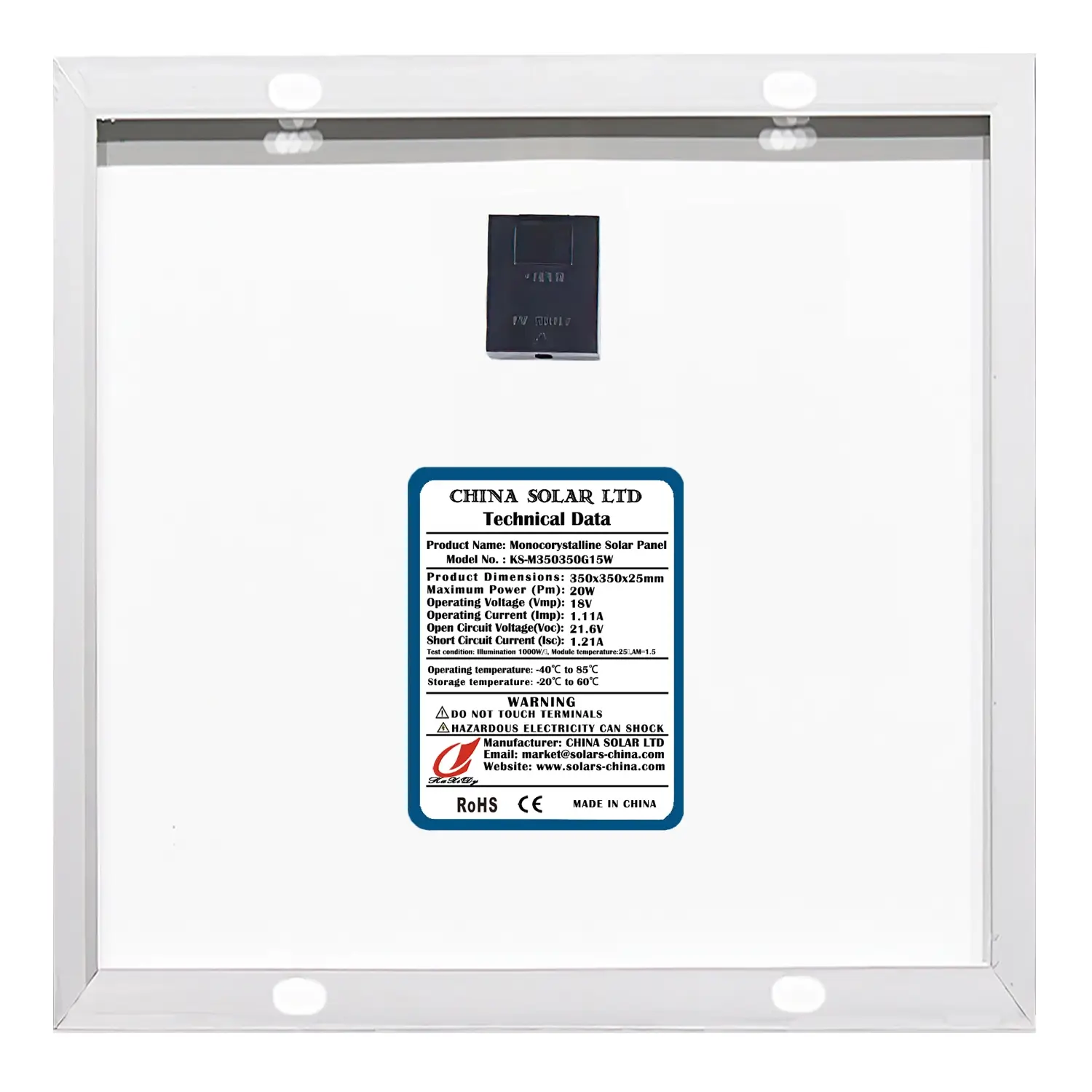 Módulo Painéis Solares 20W