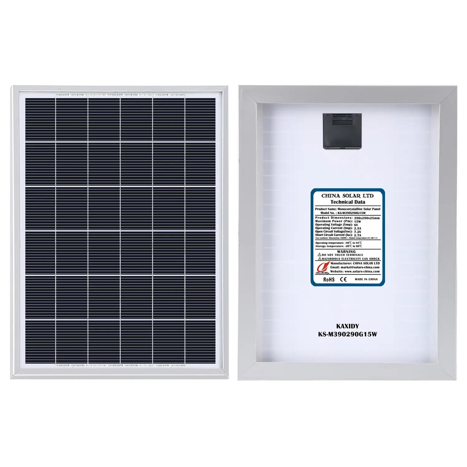 Painéis Solares Fotovoltaico 15W