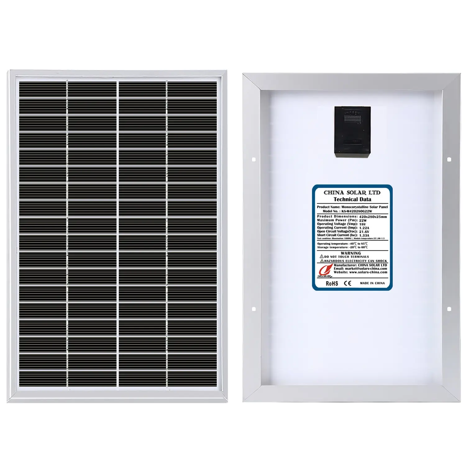 Módulo Painel Solar 22W