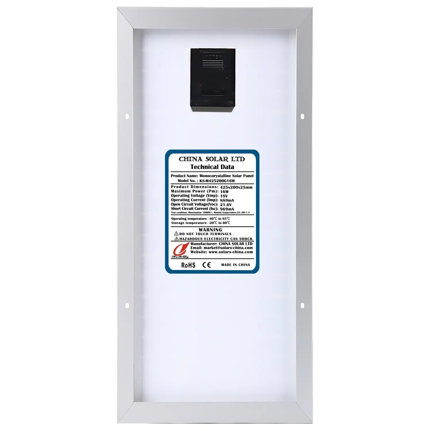 Módulo Solar Monocristalino 25W