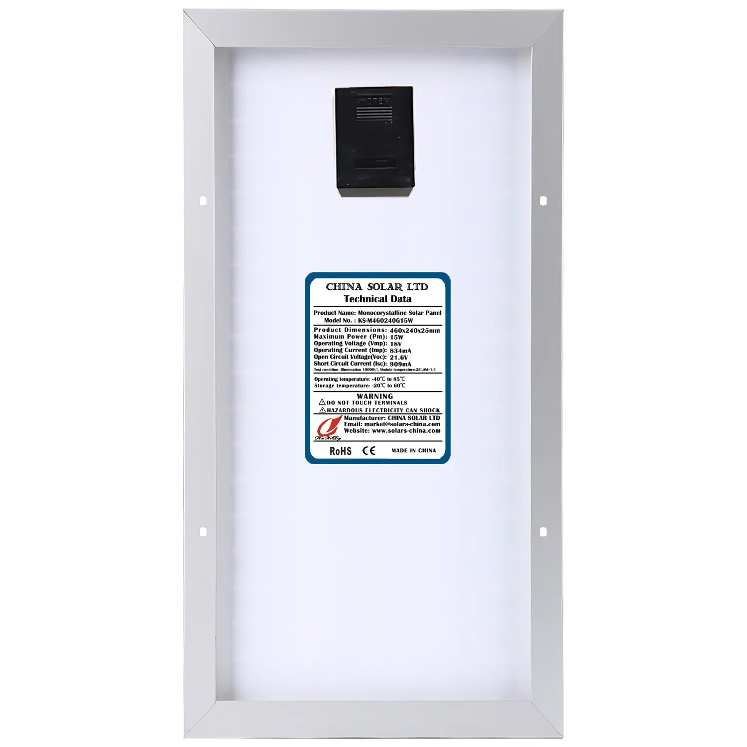 Módulo Solar Monocristalino 15W