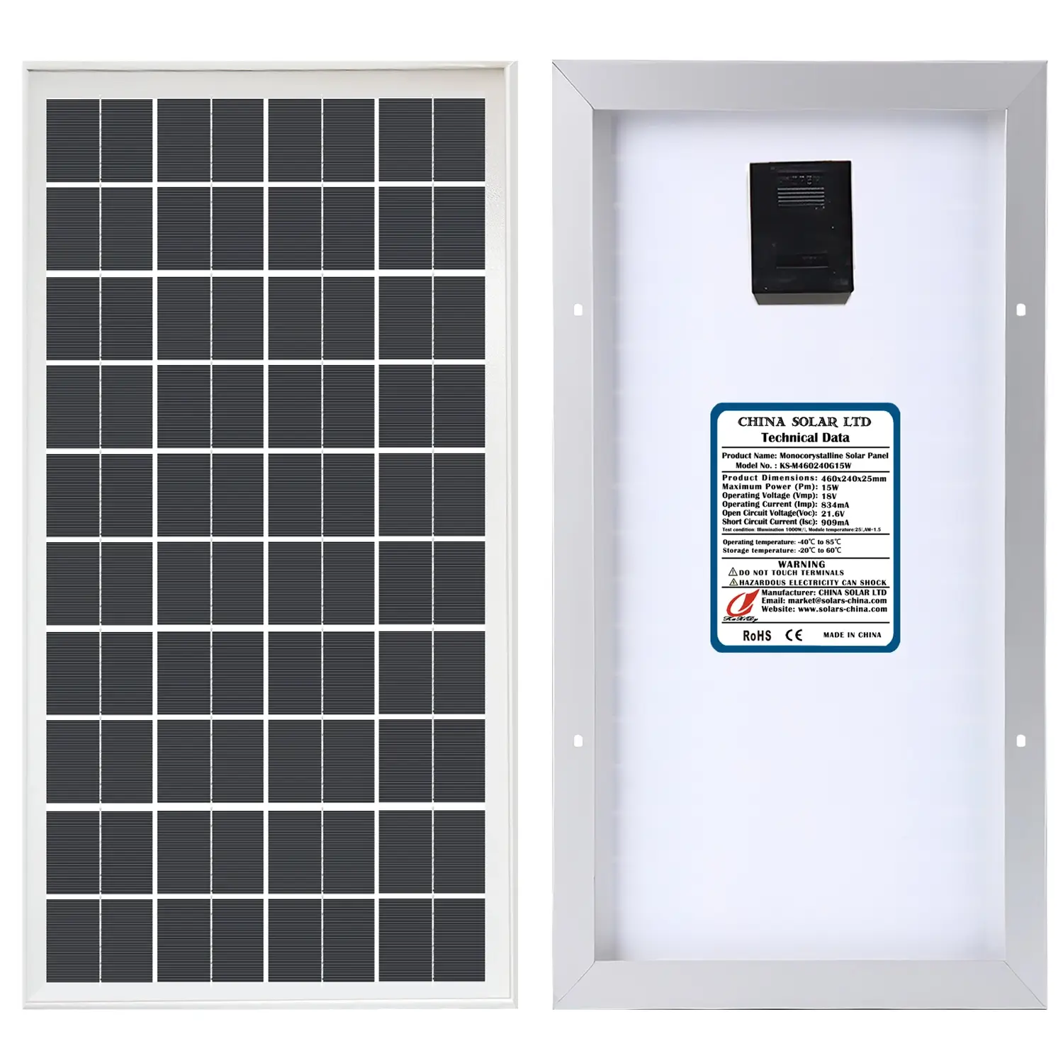 Painéis Solares Fotovoltaico 15W