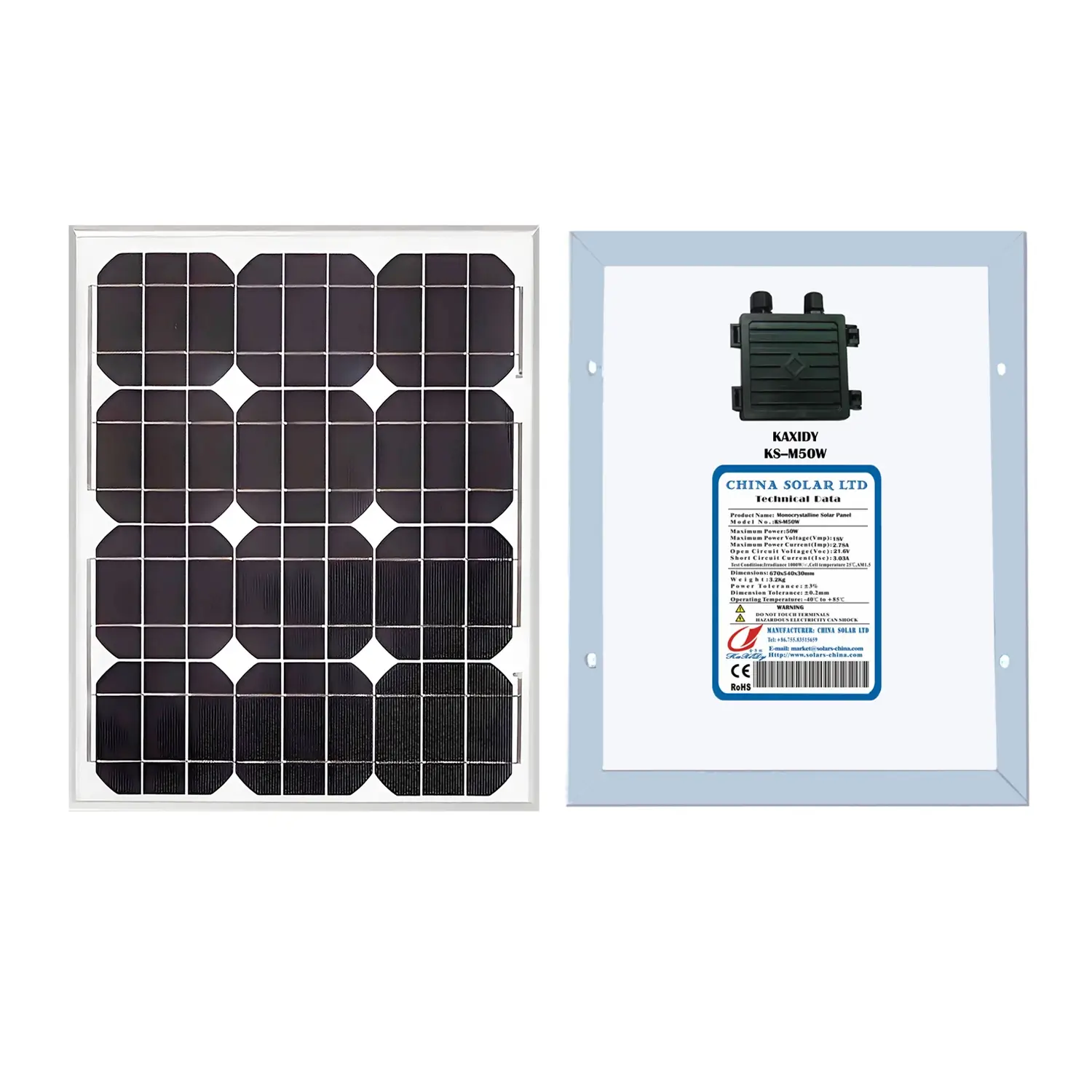 50W Painéis Solares