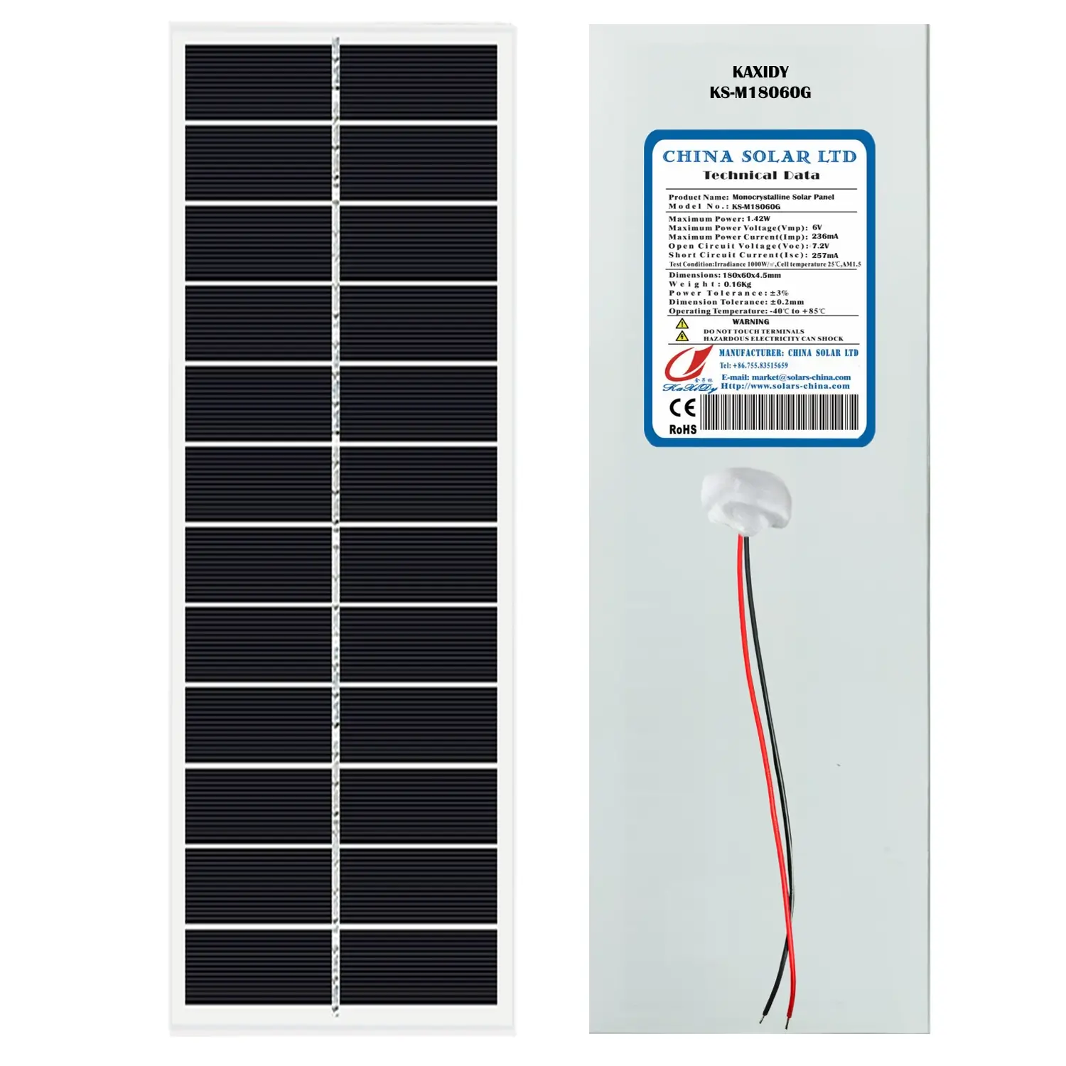 Painéis Solares 2W 6V