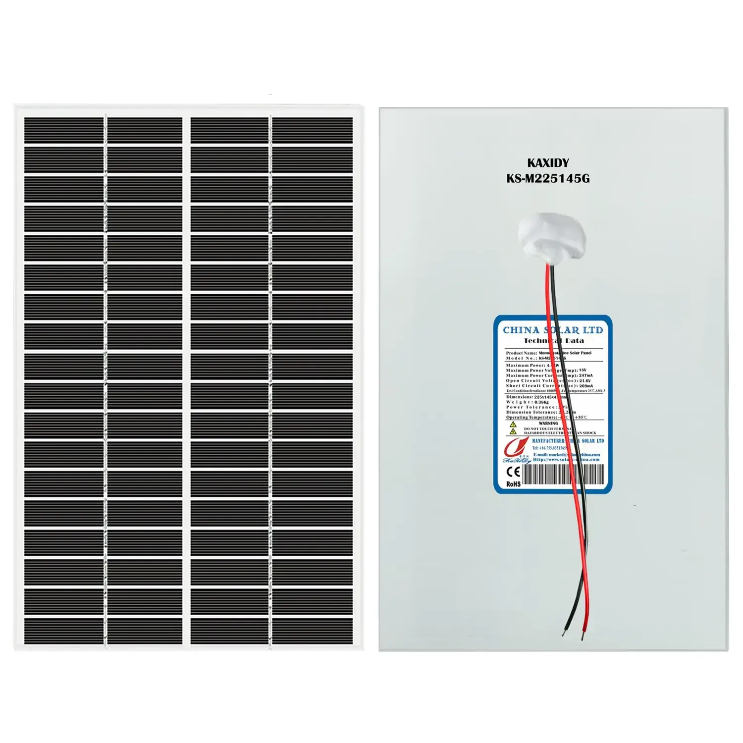 Painel Solar Monocristalino 5W