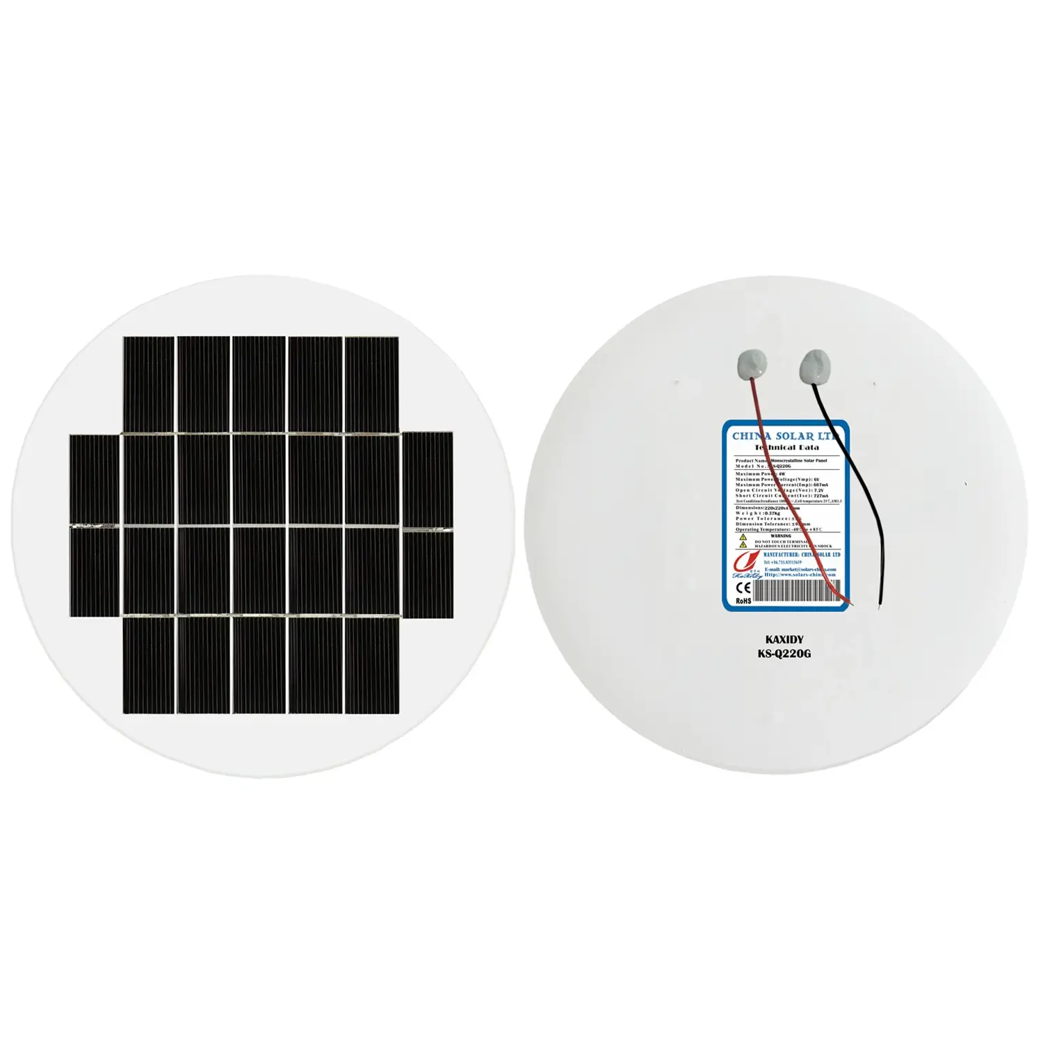 Painel Solar Circular 4W