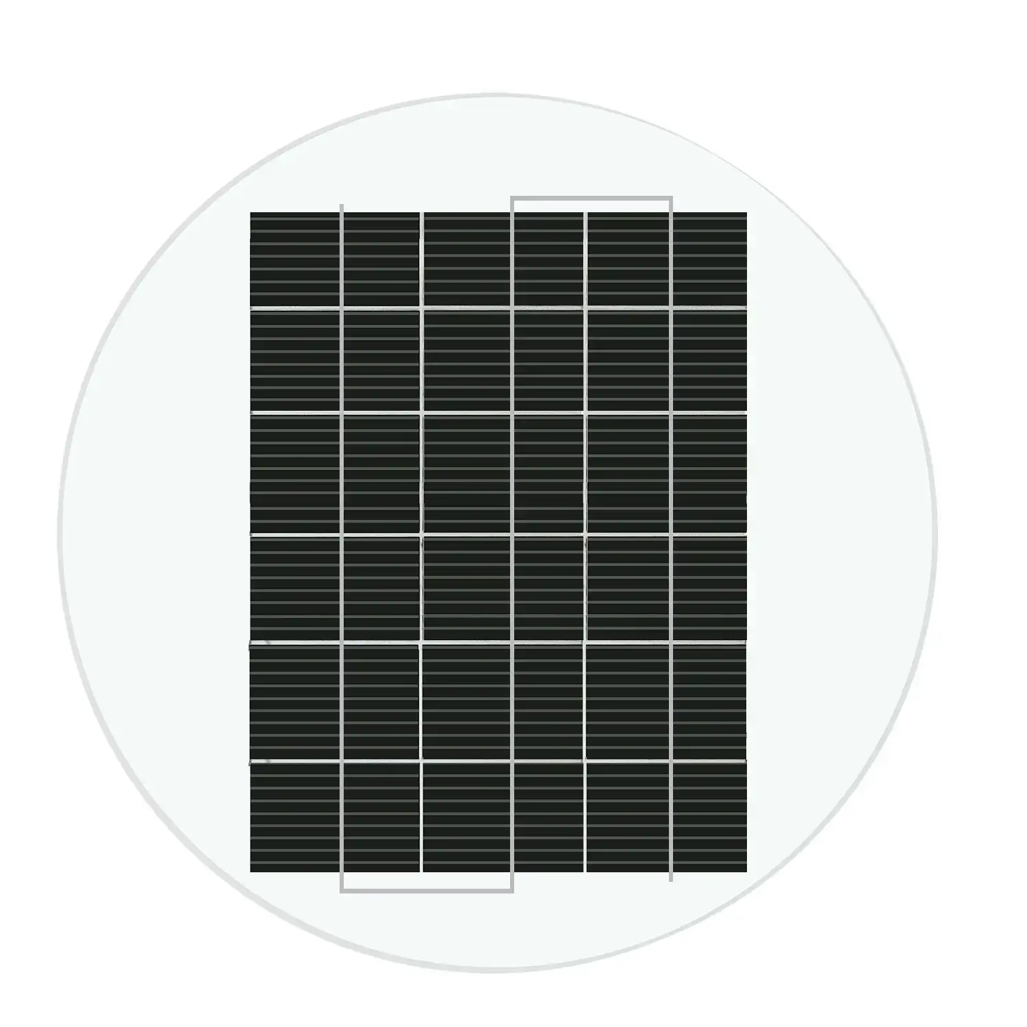 7W Painel Solar Circular